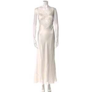 SIR the label White Silk Dress